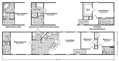 Zaf Homes Single Wide 14x70 Mobile Home Floor Plan Marshfield Mobile