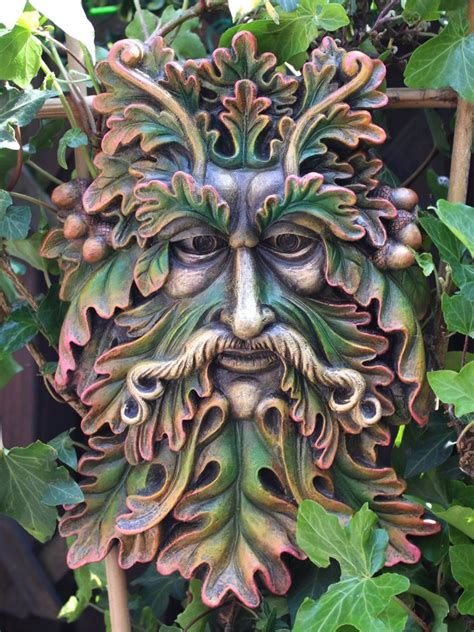 Green Man Face Wall Plaque Buy Online At Grindstore Com