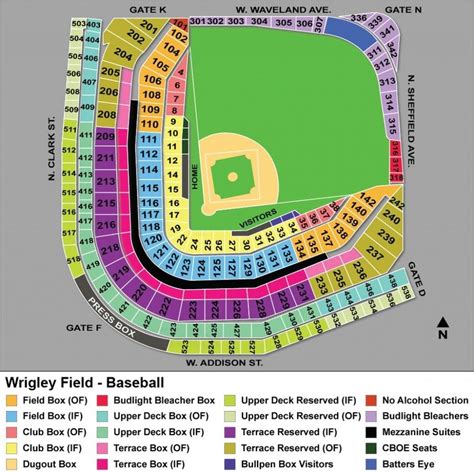 Wrigley Field Seating Chart View Cubs Tickets Wrigley Field Wrigley