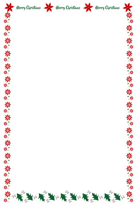 8 Best Free Printable Christmas Letter Head - printablee.com