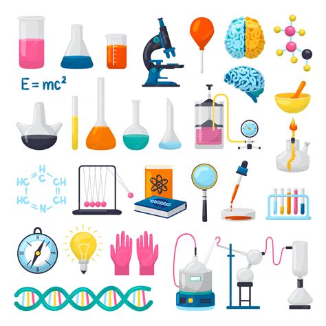 Premium Vector Science And Laboratory Equipment Icons Set Of