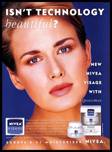 Details About 1993 Nivea Visage Creme Vintage Print Advertisement