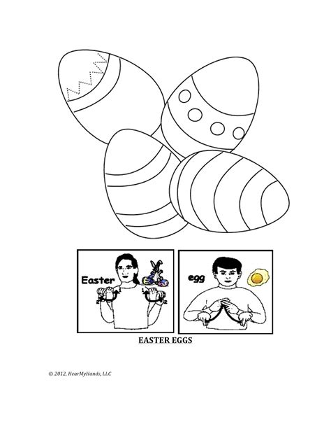 Hearmyhands Asl Easter Egg Craft With Sign Language