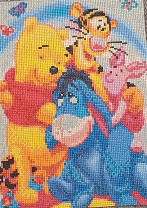 Completed Winnie The Pooh Diamond Painting Etsy