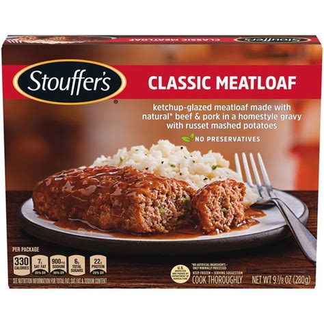 Stouffers Classic Meatloaf Frozen Meal 9875 Oz From Hy Vee Instacart
