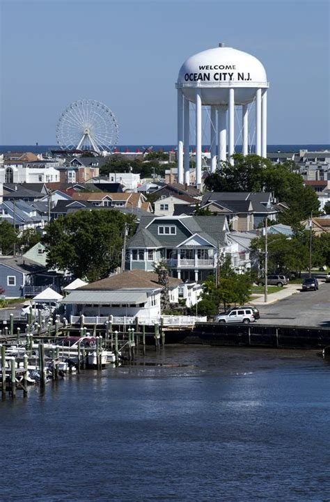 Ocean City New Jersey Stock Image Image Of Dock Panoramic 76418035