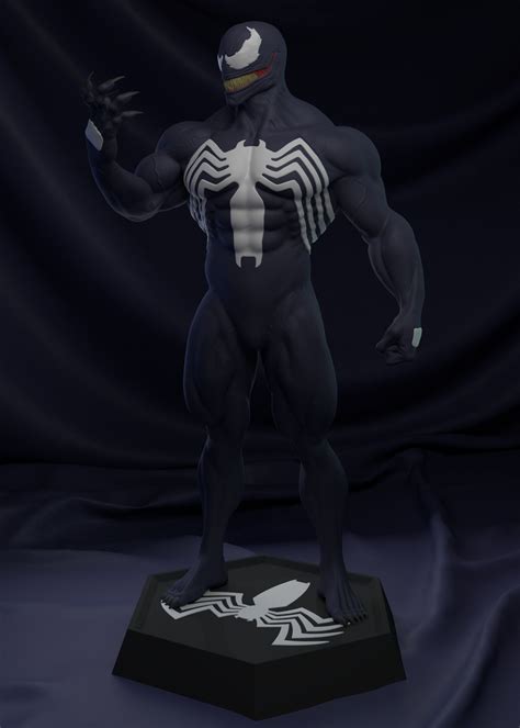 Venom Simbionte 3d Model 3d Printable Cgtrader