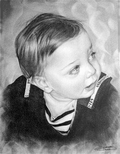 portrait d enfant 54 pencil on paper jacques dominé