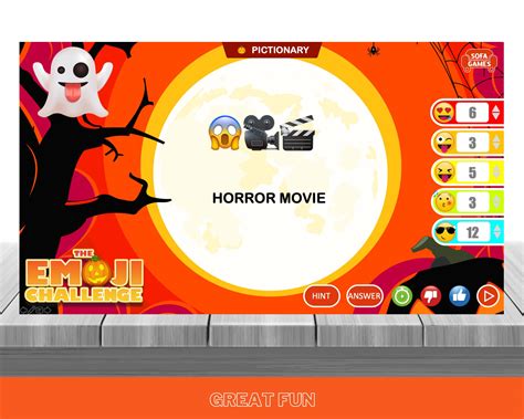 Emoji Challenge HALLOWEEN Party Game Fun Virtual Quiz - Etsy
