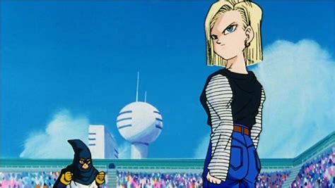 Dragon Ball Z Majin Buu Saga Android 18 About To Face Mighty Mask Androide 18 Androide C 18