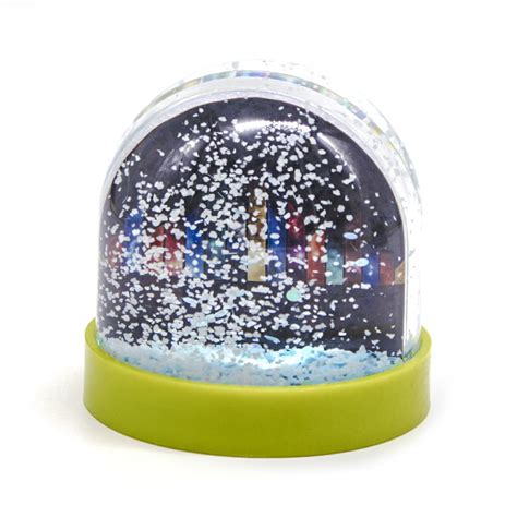 Diy Plastic Photo Inserted Glitter Water Snow Globe China Plastic