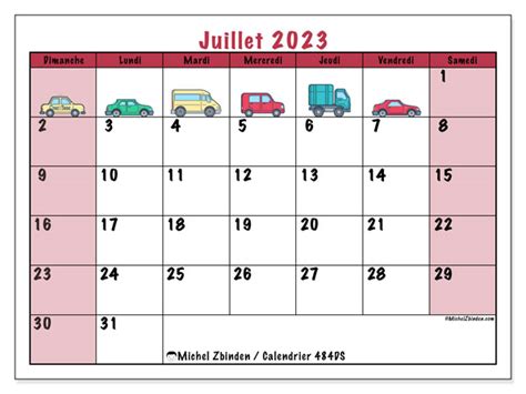 Calendrier Juillet 2023 224 Imprimer 621ld Michel Zbinden Ch Rezfoods