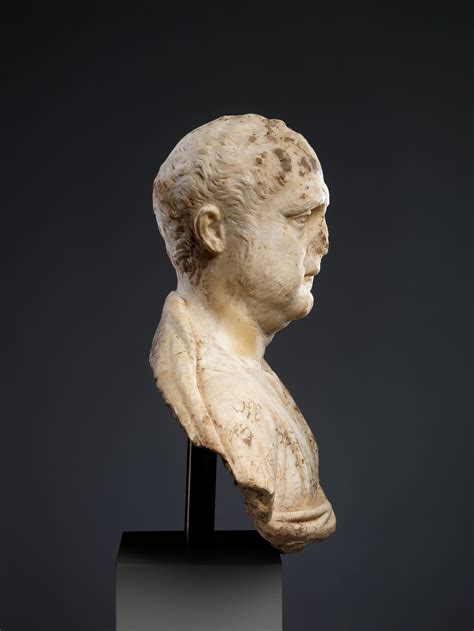 Marble Portrait Bust Of A Man Roman Late Imperial The