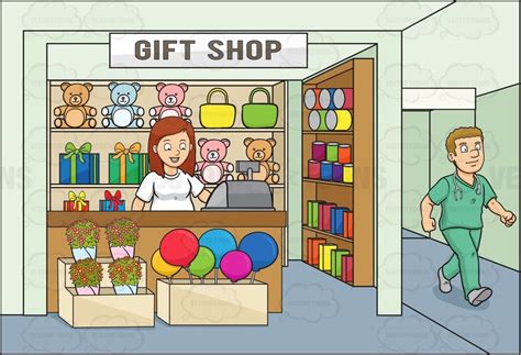 The gift shop at memorial hospital offers a wide range of merchandise for people receiving inpatient care. A Female Volunteer In A Hospital Gift Shop For Charity ...