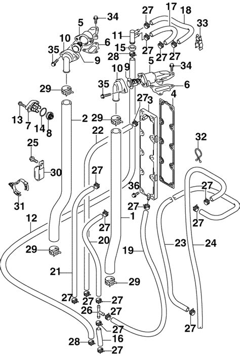 This volvo md22 marine engine cooling system diagram, as one of the most working sellers here will categorically. Johnson Thermostat & Cooling Hoses Parts for 2005 225hp J225PX4SOC Outboard Motor