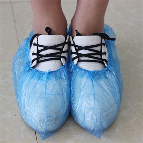 Normal Disposable Hdpe Shoe Cover In Blue Shoe Covers Buy Disposable