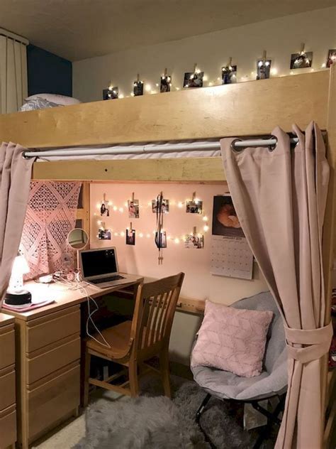 22 college dorm room ideas for lofted beds artofit