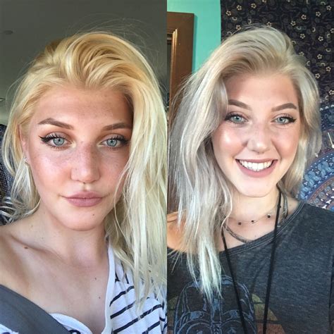 Bleached Hair Before And After