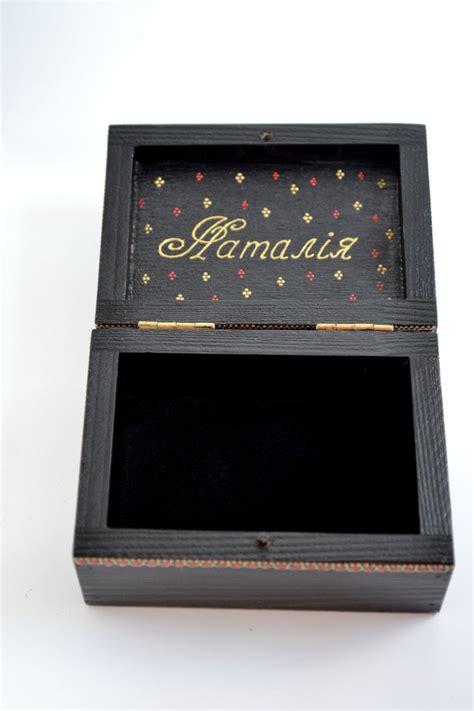 Personalized Wooden Jewelry Box Henna Art Box Hand Painted Etsy