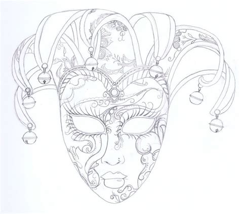 Venitian Mask Drawings Venetian Mask Illustration Shelby Welch