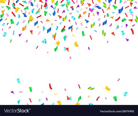 Abstract Background With Colorful Falling Confetti