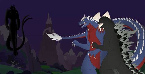 Brothers Against A Common Enemy By Pyrus Leonidas On DeviantArt Godzilla Cartoon Crossovers