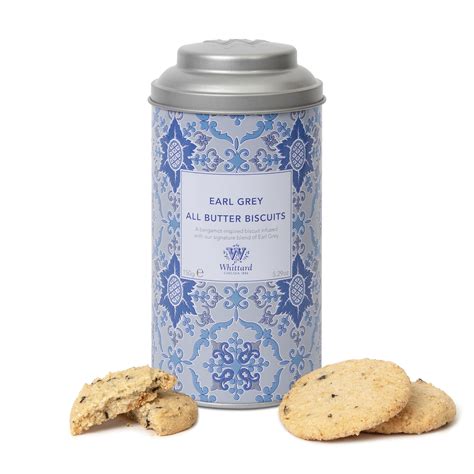 Buy Whittard Earl Grey All Butter Biscuits Tin 150g The Gourmet Pantry