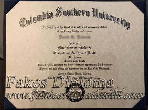 Buy Columbia Southern University Fake Diploma Buy Diplomabuy Fake