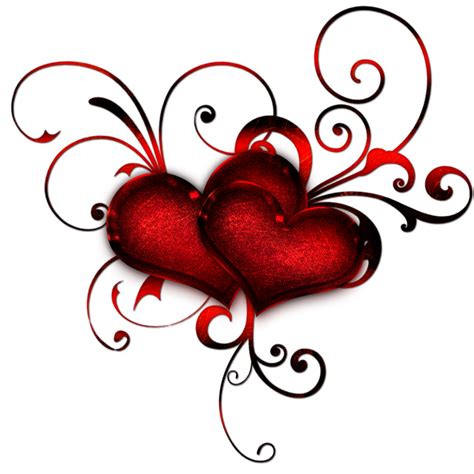 hearts | Red hearts with curls by ~Lyotta on deviantART | Heart artwork png image