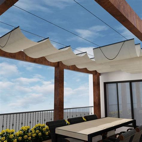 A Retractable Pergola Shade Adds Privacy And Character To Your Outdoor Living Area