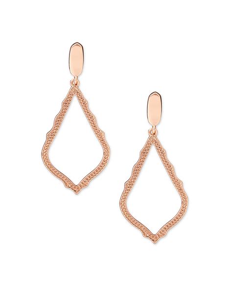 Sophia Clip On Drop Earrings In Rose Gold Kendra Scott