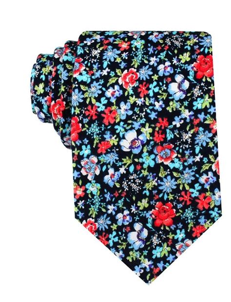 Hawaiian Floral Necktie Shop Flower Print Tie Fashion Ties For Men