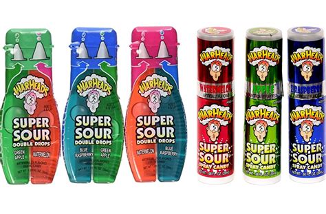 Warheads Super Sour Spray Candy And Double Drops Sampler