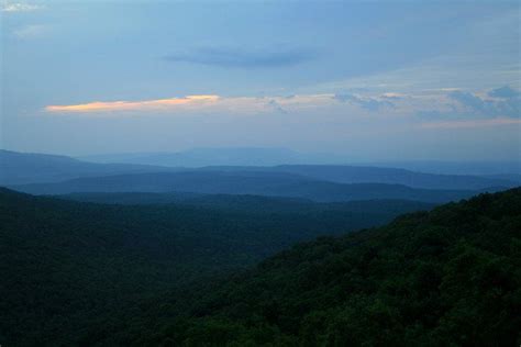 Endless View Of Arkansas Mountain From Sunrise Rock Arkansas Mountains