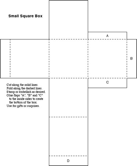 Square Box Template Printable Customize And Print