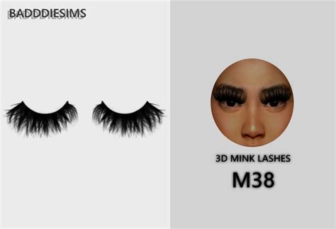 3d Mink Lashes M38 Lashes Sims 4 Cc Makeup Sims 4 Cc Eyes