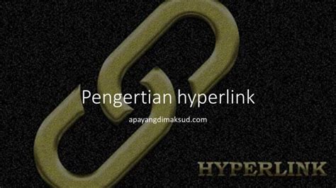 Hyperlink Di Dunia Web Apayangdimaksud