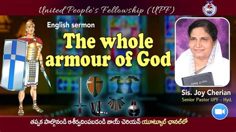 The Whole Armour Of God English Sermon L Message By Rev Dr Joy