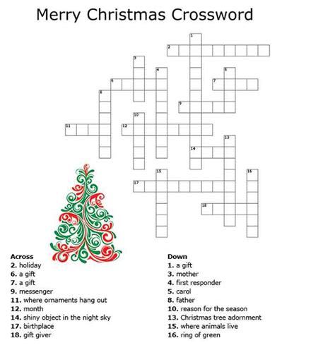Fall crossword puzzle i printable 1st 6th grade familyeducation. Printable Christmas Crossword Puzzles | Christmas ...