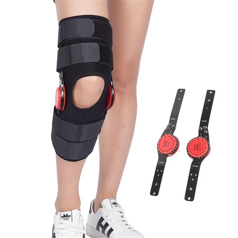 Buy Hinged Rom Knee Braces Adjustable Knee Immobilizer Support For Knee