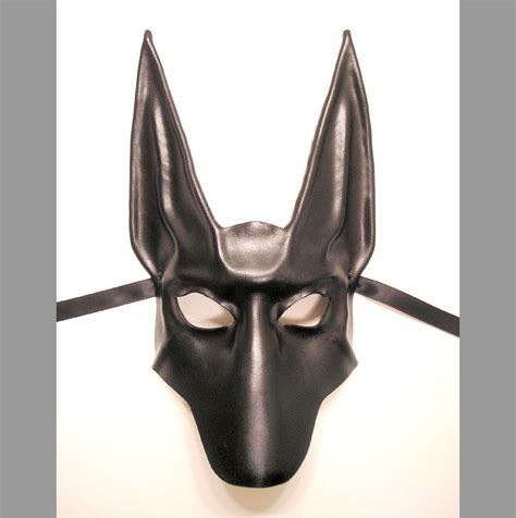 Black Jackal Leather Mask Anubis Egyptian Dog By Teonova On Deviantart