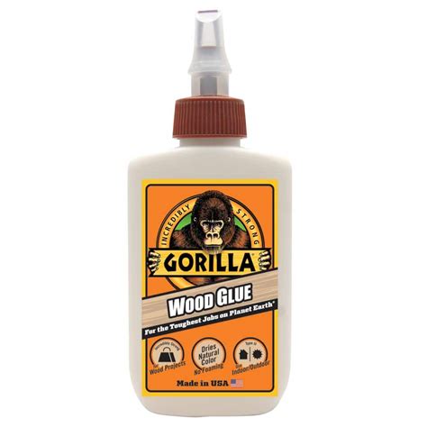 Gorilla 4 Fl Oz Wood Glue 12 Pack 6202003 The Home Depot