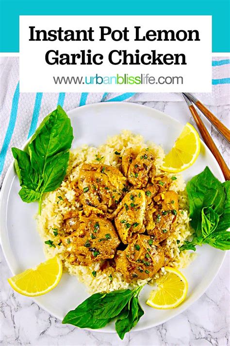 So quick and easy right? Instant Pot Lemon Garlic Chicken | Recipe in 2020 ...