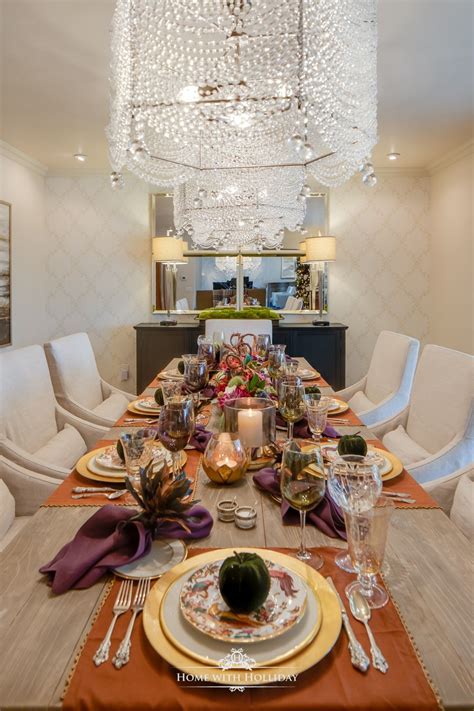 11/26/17 my mom ordered the publix thanksgiving dinner service for 18 and it was terrible!she is so embarrassed. Jewel-Toned Thanksgiving Table Setting - Home with ...