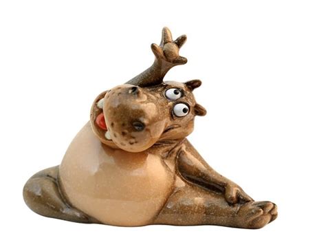 Buy Yoga Hippo Figurines Stretching And Meditating