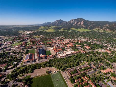 Download University Of Colorado At Boulder Aerial View Wallpaper