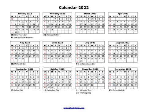 Printable Calendar 2022 Free Printable Calendar Templates 2022 The Images