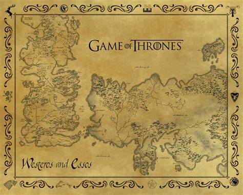Game Of Thrones Map Poster Game Of Thrones The Art Of Images