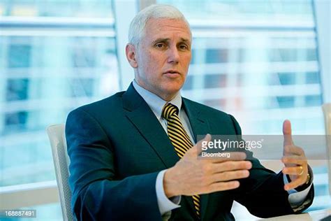 Interview With Indiana Governor Mike Pence Photos And Premium High Res