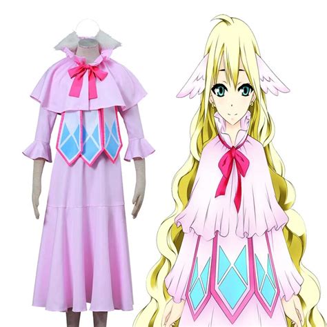 Fairy Tail Mavis Vermillion Cosplay Costume High Quality Dress Pink